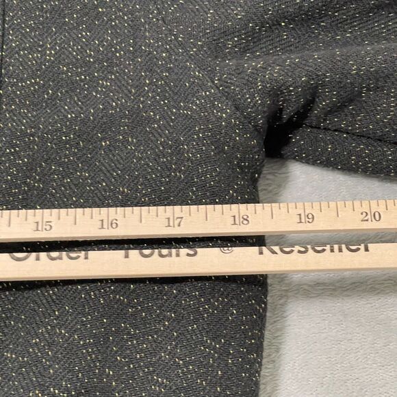 Missy Elliott Jacket Womens Size 38 Black Respect Me Coat Hook Eye Sparkles Y2K - Picture 12 of 13